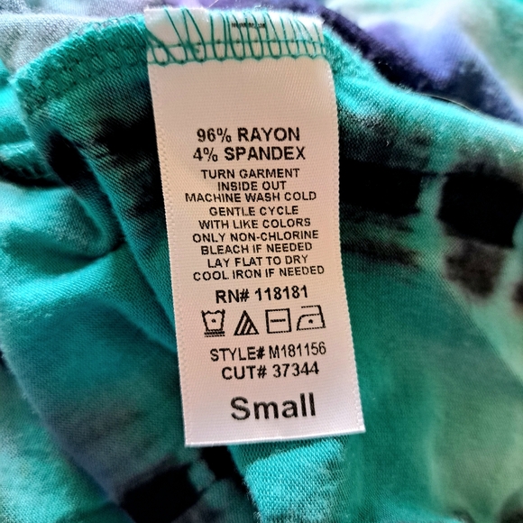 WOMEN'S SHORT SLEEVE TOP SIZE SMALL STRETCH B.L.E.U. - Picture 6 of 6